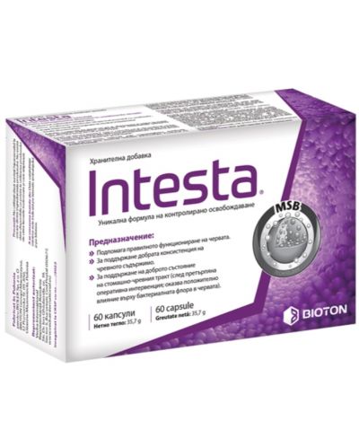 Intesta, 500 mg, 60 капсули, Bioton - 1